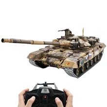 1:16 русский T90 основной боевой танк 2,4G модель дистанционного управления Танк со звуковым дымовым эффектом-металл Ultimate Edition Россия