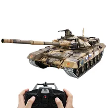 Best Price 1:16 Russian T90 Main Battle Tank 2.4G Remote Control Model Tank With Sound Smoke Shooting Effect -Metal Ultimate Edition Russia