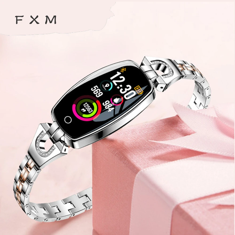 

FXM H8 Smart Watch Women Digital Watch IP67 Waterproof Heart Rate Monitor Smartwatch Women For Android IOS Apple Watch Wristband