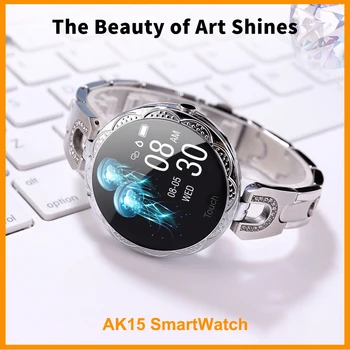 

Women SmartWatch AK15 Bracelet Watch Heart Rate Monitor Fitness Tracker IP67 Waterproof For Android/IOS Smart Watch