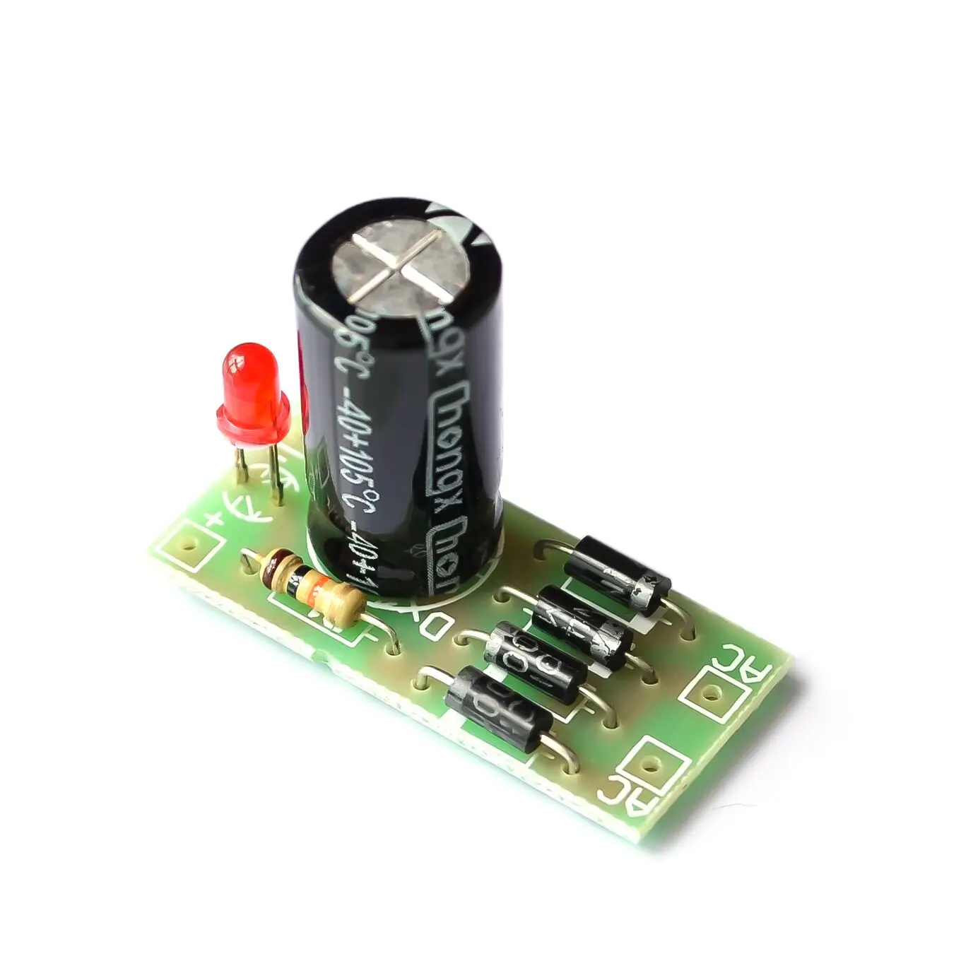 

AC to DC power conversion module 1N4007 full bridge rectifier filter 12V 1A AC DC converter