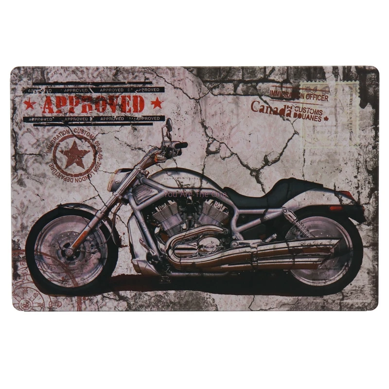 Carteles Vespa моторная металлическая жестяная вывеска Автобус Бар деревенская