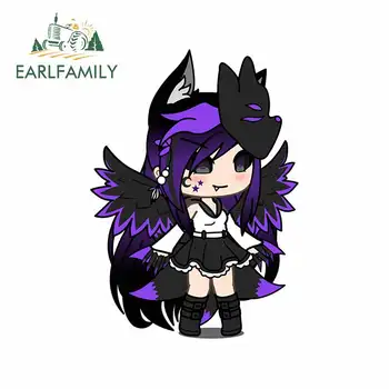 

EARLFAMILY 13cm x 9.4cm for Devil Girl Gacha Life Fine SUV Car Stickers Personality Creative Anime Occlusion Scratch JDM Decal