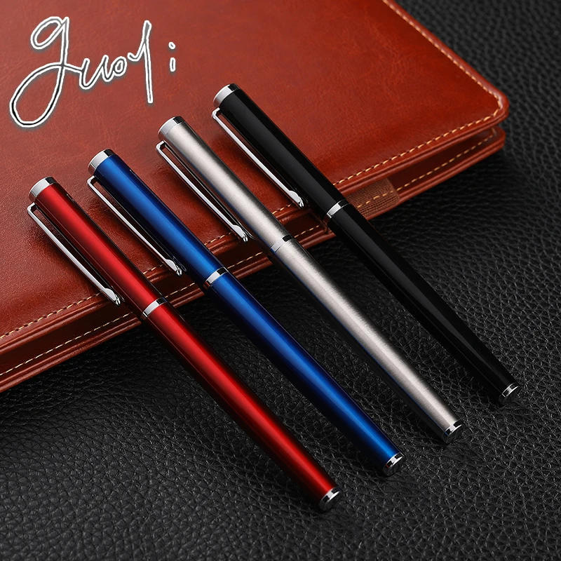 Guoyi D110 креативная разноцветная металлическая чернильная ручка 0,38 мм перо для обучения, офиса, школы, канцелярские принадлежности, Подарочная роскошная ручка для отеля, деловая ручка