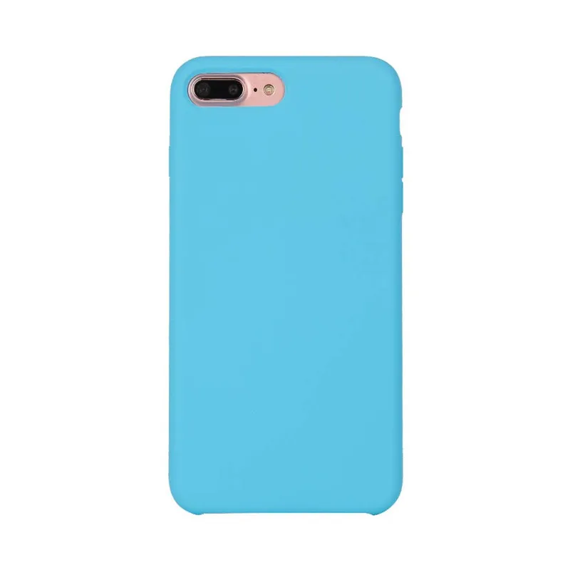 Роскошный официальный жидкий силиконовый чехол для iPhone 11 Pro Max X XS XR iPhone 6 S 6 S 7 8 Plus 6Plus 7Plus 8 Plus чехол для телефона - Цвет: Небесно-голубой