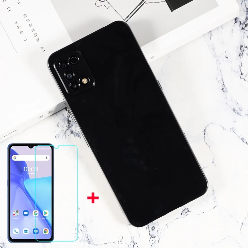 

Soft Black TPU Case For Umidigi Power 5 Power5 Back Cover Transparent Phone Case with Cases Vetro Umidigi Power 5 Global Glass