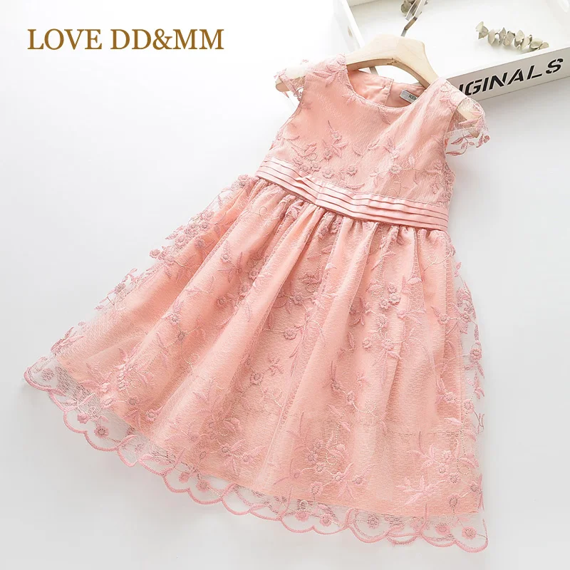 LOVE DD&ampMM Girls Dresses 2022 Summer New Children's Wear Mesh Sweet Flower Princess Dress | Детская одежда и обувь