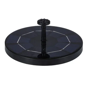 

1Pc Solar Power Fountain Pump Park Spring Pump with Storage Battery (Black)