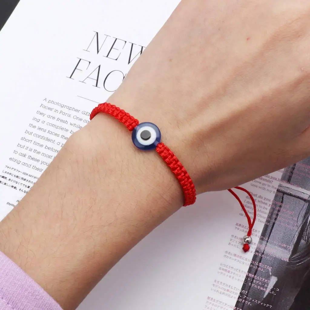 Браслет для пары женский модный нейтральный турецкий браслет для защиты сглаз Kabala красный браслет Fatima браслет и Цыганский минимализм Viking
