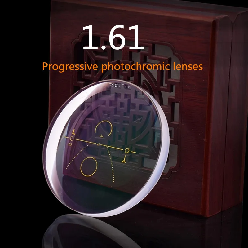 

Prescription Lens Anti-Blue Light Multifocal 1.61 Progressive Lens Transition Photochromic Glasses Myopia And Presbyopia