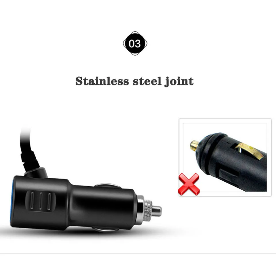 3 USB интерфейс 3.1A 3 способ автомобильное зарядное устройство сигарета мобильный телефон DVR 12-24V Универсальный электроадаптер для зарядки Автомобильная электроника