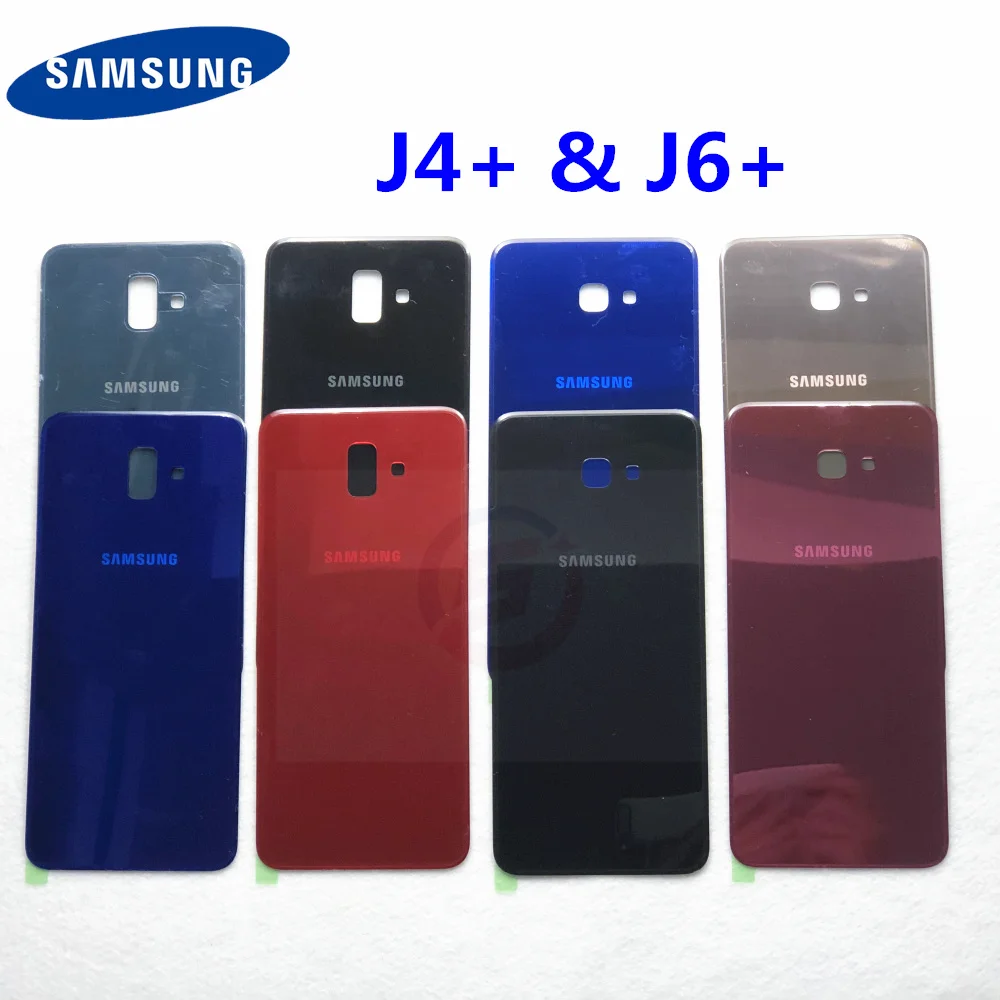 Оригинальная задняя крышка батарейного отсека для Samsung Galaxy J4 plus 2018 J415 J6 Plus J610