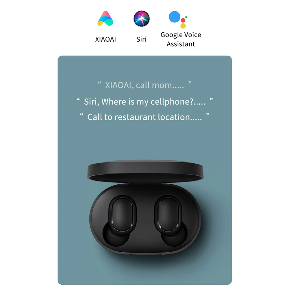 Оригинальные наушники Xiaomi Redmi Airdots Bluetooth 5,0 TWS True беспроводные стерео наушники с активным шумоподавлением