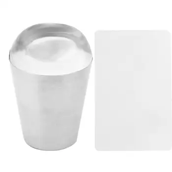 

Quality Super soft nail stamper scraper Nail Stamper Scraper Soft Silicone Clear Stamper DIY Nail Art Stamping Tool Kit