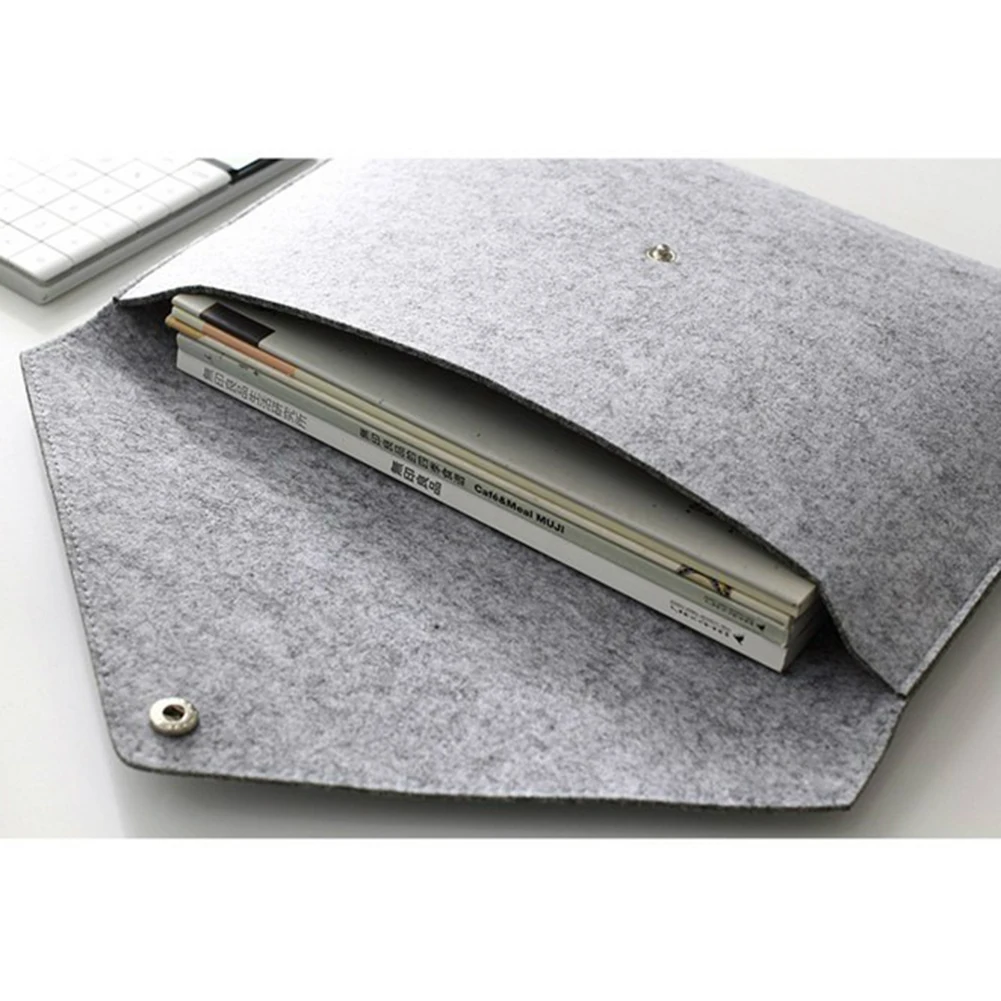 

A3 Big Capacity File Folders Felt Bags Business Briefcases Stationery Organizer Storage Bag Document Cases Gift