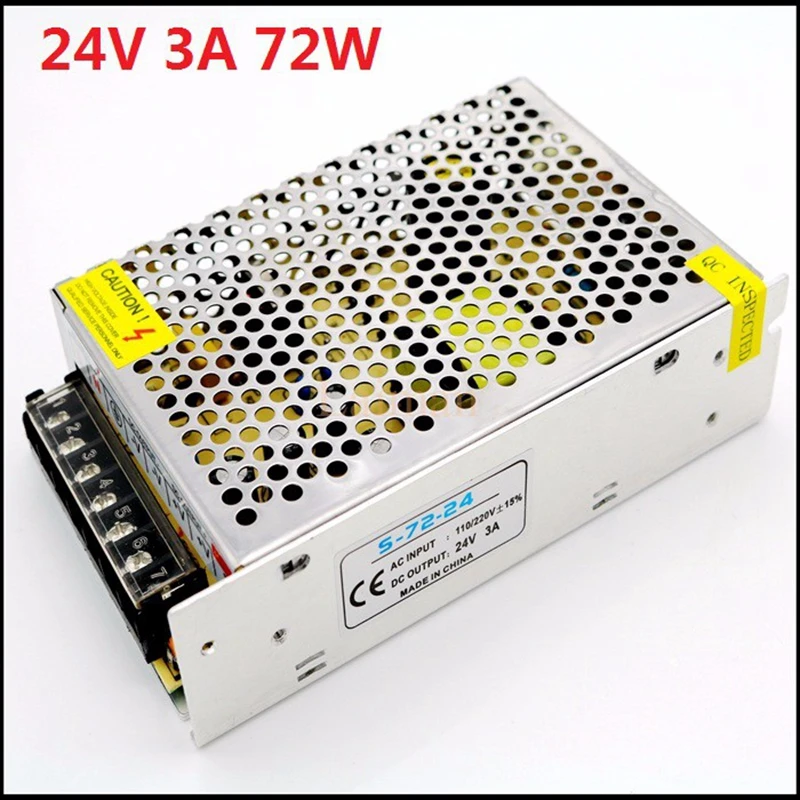 Высокое качество AC110V-220V для DC24V 1A/2A/3A/5A/8.5A/10A/15A/20A переключатель Питание адаптер для 3528 5050 5630 Светодиодные полосы света