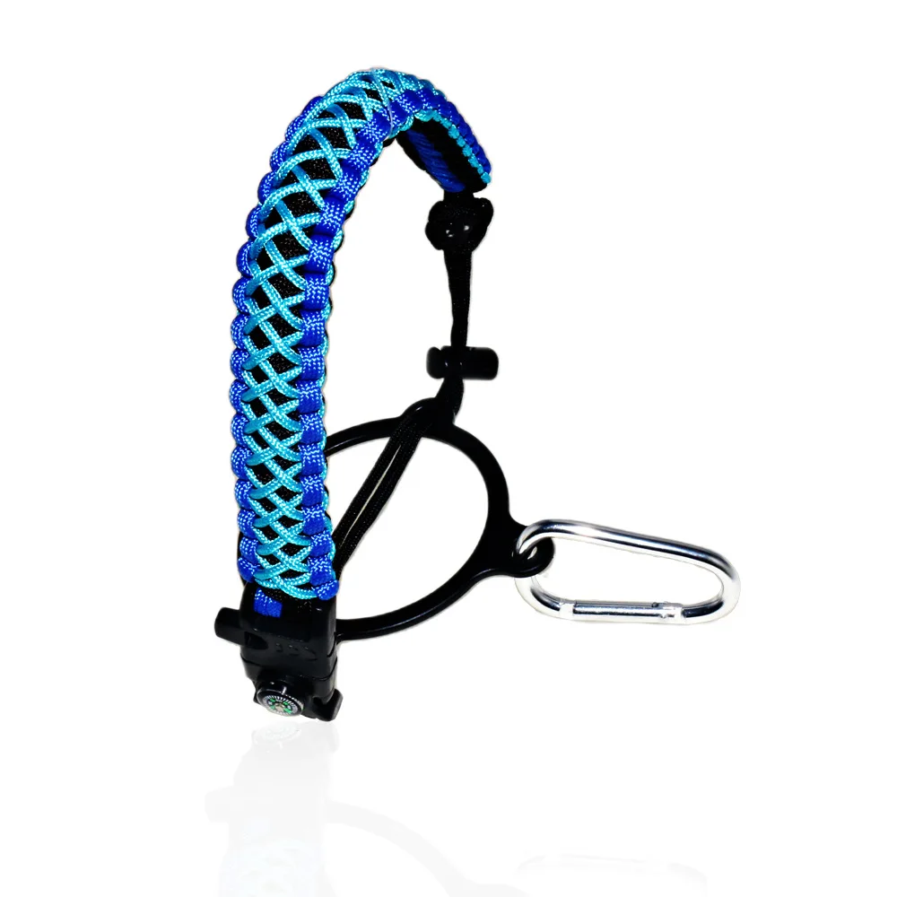 

Outdoor Sports Survival Whistle Compass zhu bi kou Pitcher Hand-woven Umbrella Rope Handle