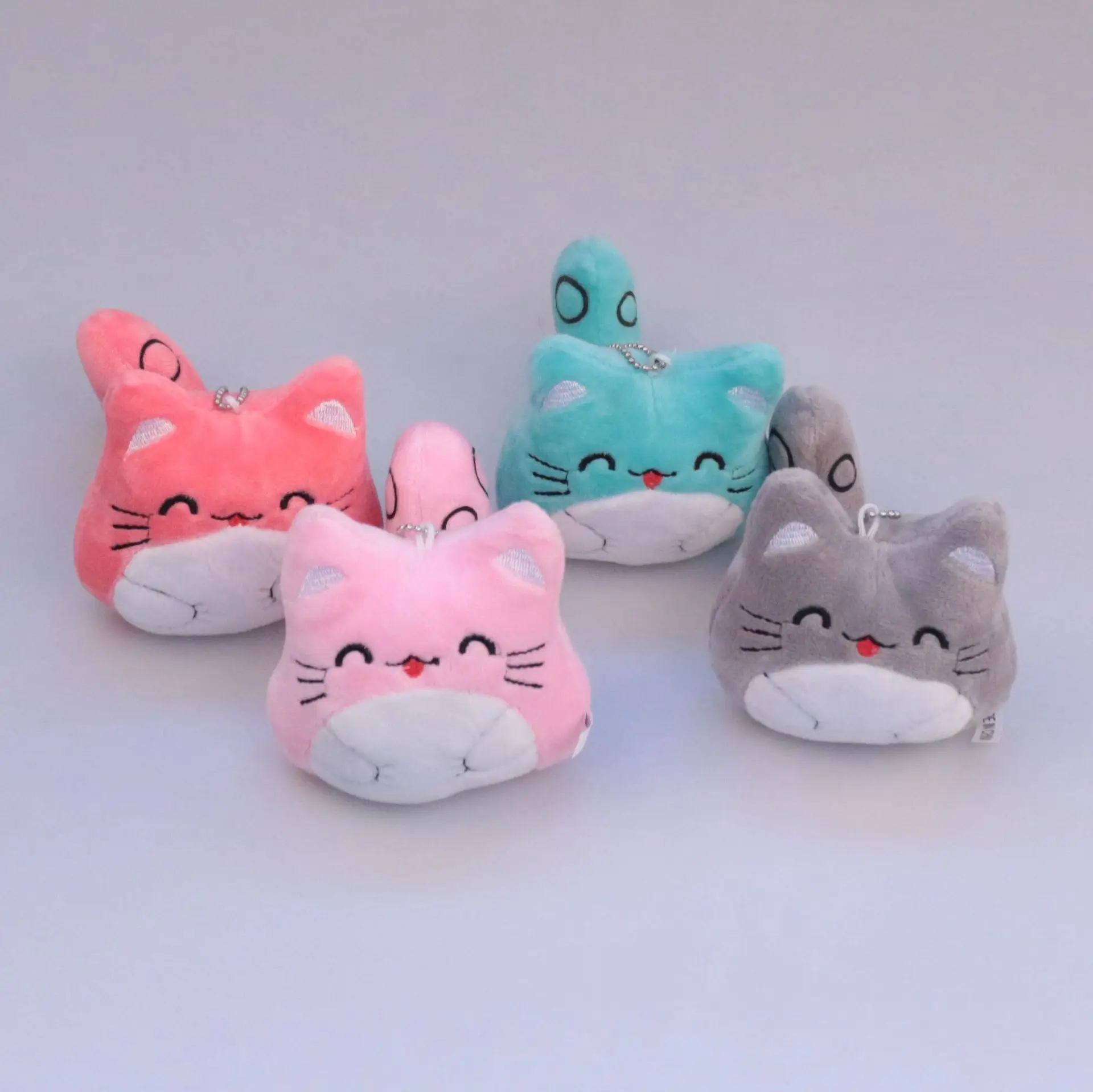 Стиль мягкая игрушка подвеска большое лицо кошка кукла котенок брелок пара кошка