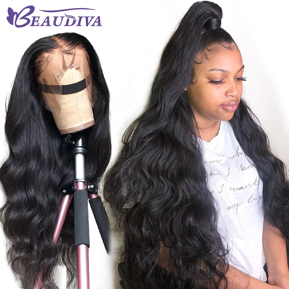 

Lace Front Human Hair Wigs Pre Plucked 13X4 Free Part Brazilian Body Wave Lace Front Wig With Baby Hair For Black Women