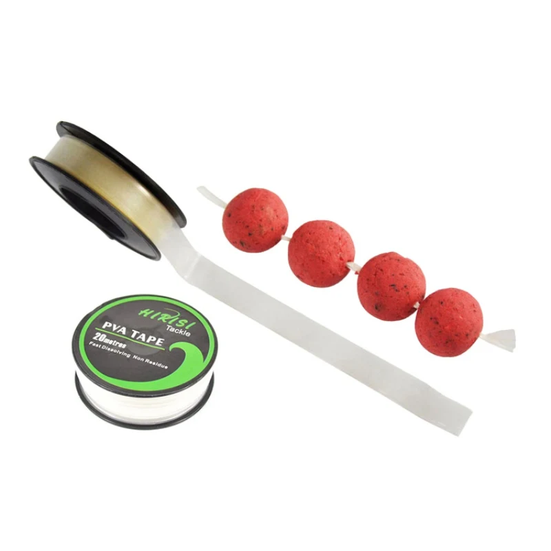 

PVA Tape Fast Water Dissolving Carp Fishing Tools Water-soluble Film Bollie String Fishing Feeder Accessories 10mm X 20m
