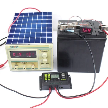 

Solar Charge Controller 12V/24V Automatic Identification 10A 20A 30A Controller LCD Display Dual USB 5V Output Charger Regulator