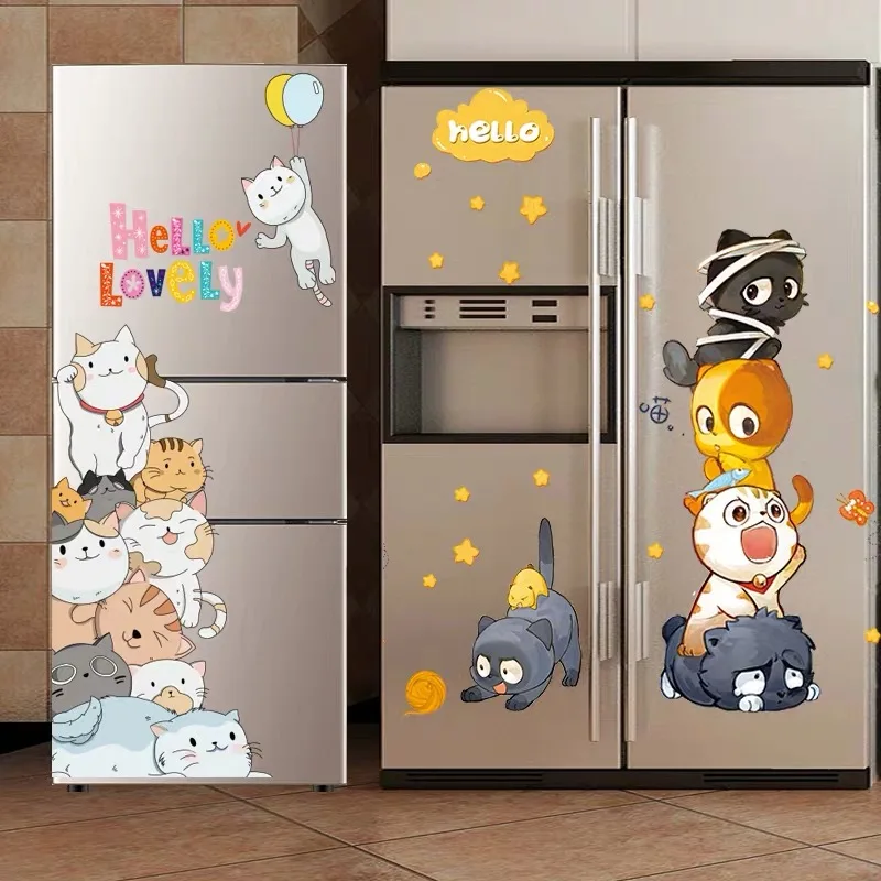 

Sticker refrigerator home Decor Pictures creative Decal for refrigerator wall Decor YORO