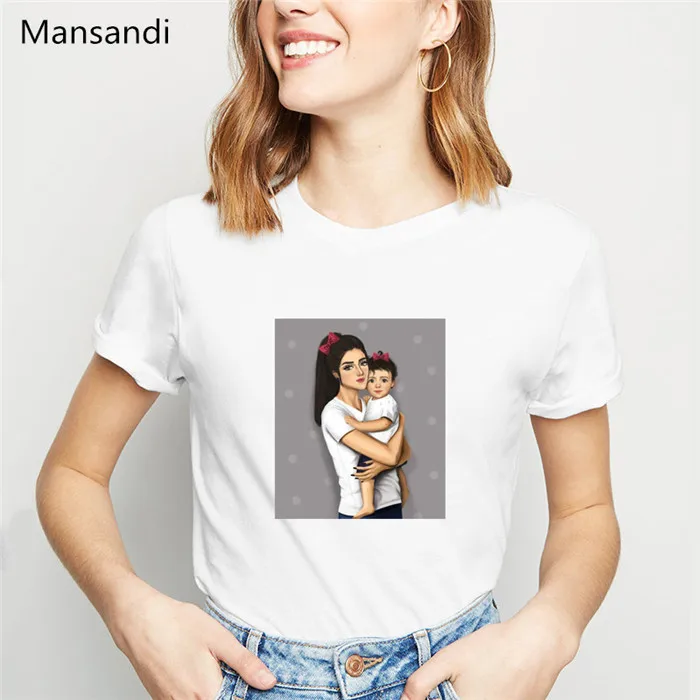 Melanin poppin рубашка супер футболка "Мама" Женская одежда vogue футболки Мама Любовь печатных женская футболка уличная топы - Цвет: Y708152