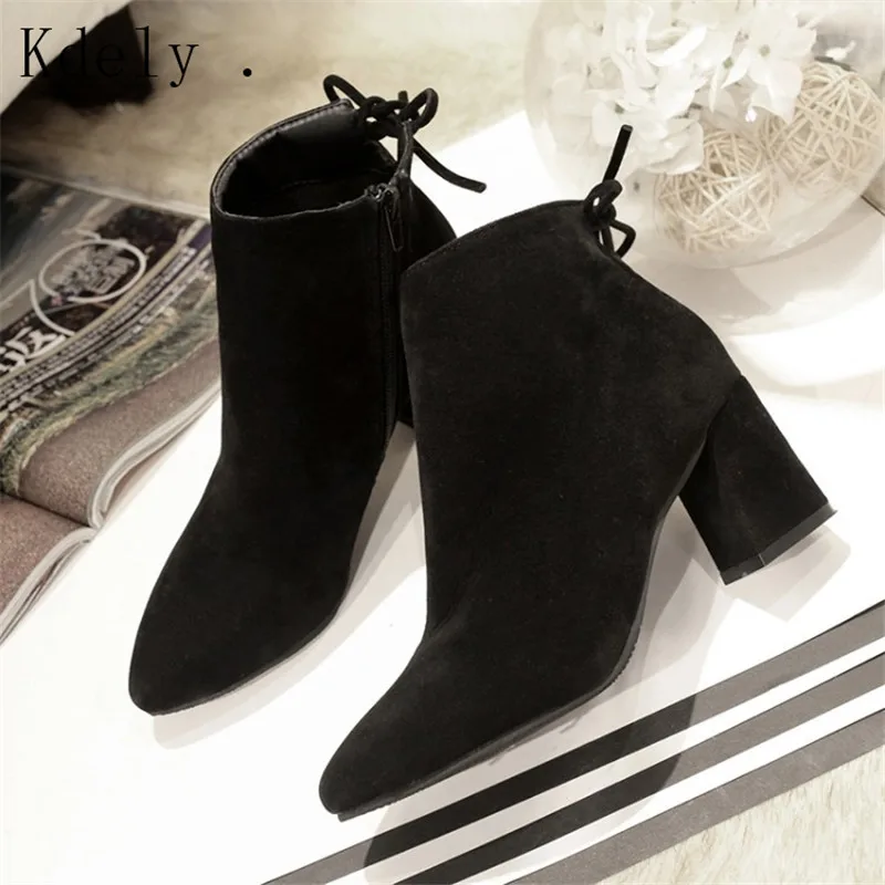 Women ankle Boots Yellow Color Shoes Woman zip Boots Sexy High Heels Ankle Boots female Shoes Booties