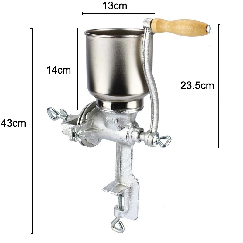 1 кг чугунная мельница для сухого зерна кукурузы семян специй солода