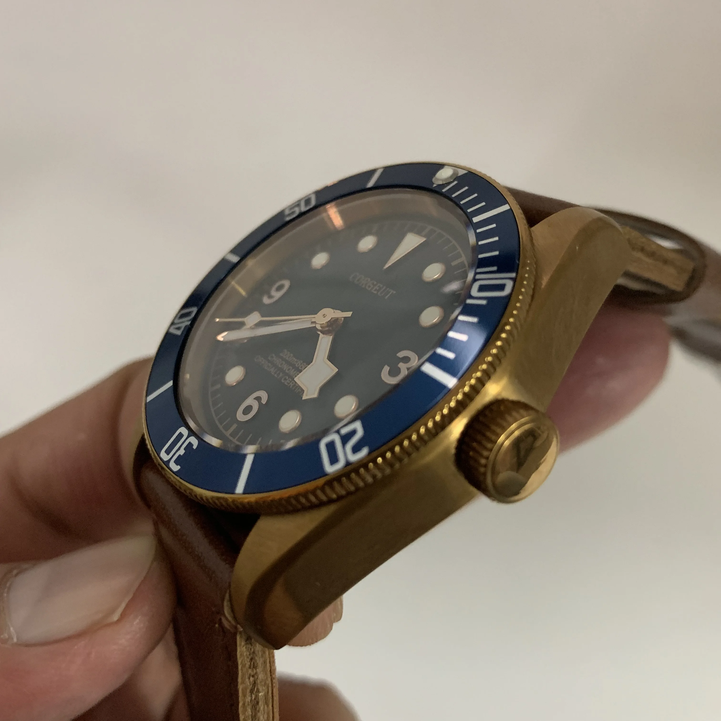 41 мм Black bay автоматические механические M79250BA часы Бронзовый чехол светящиеся знаки сапфировое стекло автоматические водонепроницаемые мужские часы