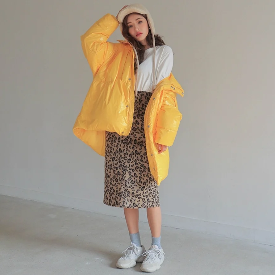 WHITNEY WANG Parkas зимняя модная уличная однотонная парка с капюшоном больших размеров Женское пальто с хлопковой подкладкой плотное зимнее пальто