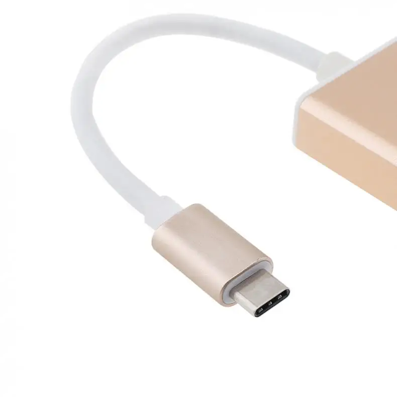 Серебристый Портативный адаптер TypeC к HDMI Поддержка ноутбуков с поддержкой TypeC к устройствам с поддержкой HDMI и зарядка для ноутбуков