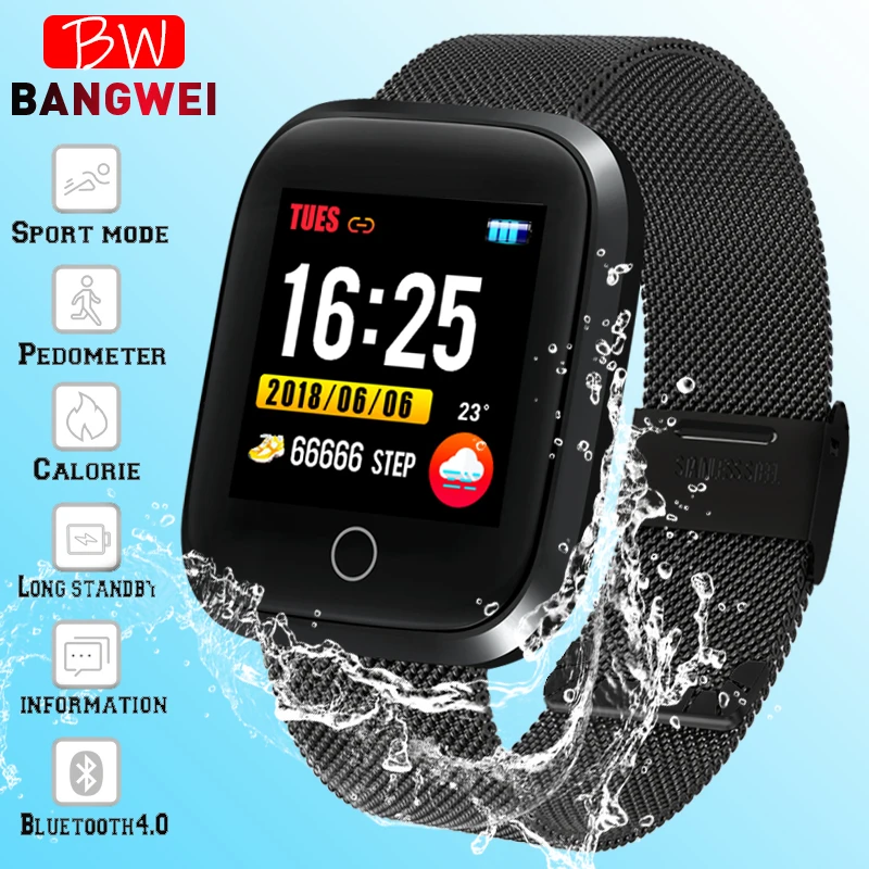 LIGE Smart Watch Men Women Fitness Tracker Heart Rate Blood Pressure Monitor Multi-sport watch Waterproof bracelet | Электроника