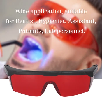 

Dental Eye Protection Glasses Tooth Whitening Curing Light UV For Dentist Spectacles Red Lens Goggle Glasses Protective Eye