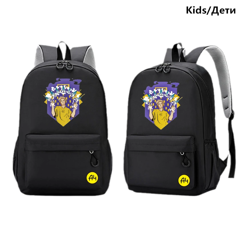 Vlad AРюкзак А4 Logo Backpacks Бумага Ламба Boys & Girls Cool School Bag Mens & Womens Fashion Traveling Backpack Youth Мерч Bag 5