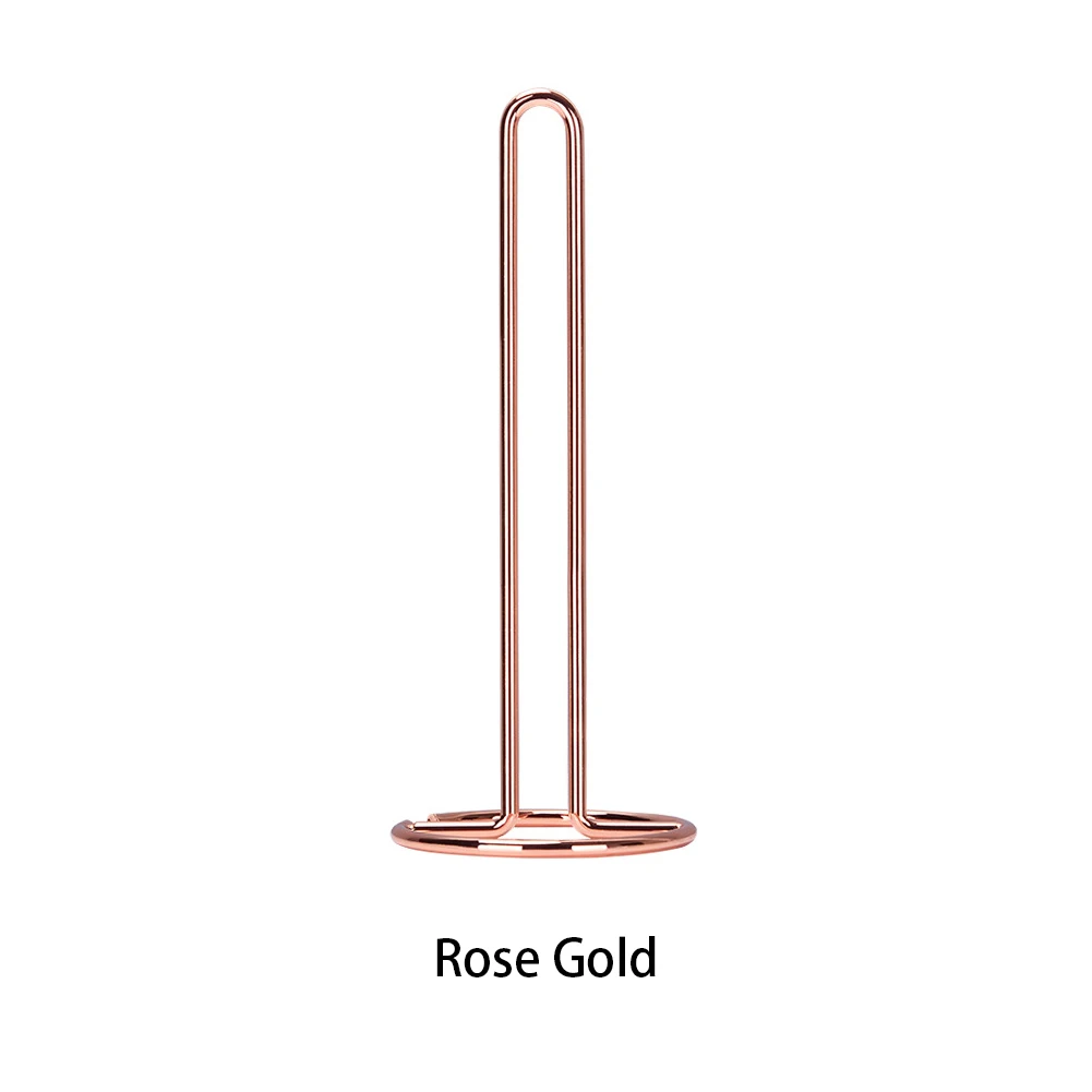 rose gold Скандинавский бумажный держатель для полотенец Настенный Железный Держатель для рулона бумаги Matal подставка для туалетной бумаги стойка для хранения салфеток для кухни и ванной комнаты - Цвет: rose gold