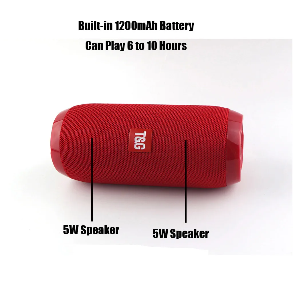 Портативный беспроводной Bluetooth динамик открытый стерео бас USB/TF/FM радио аудио беспроводной динамик Bluetooth для мобильного телефона# H25