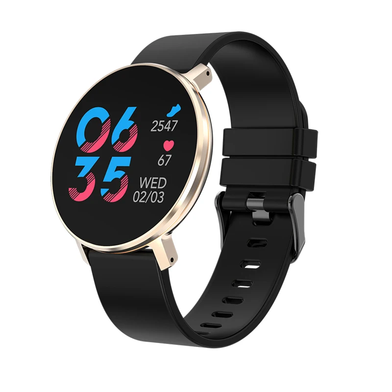 Gold TPU strap 696 T5 Plus Smart Watch Dynamic heart rate blood pressure blood oxygen test waterproof Pedometer Fitness tracker Smart Bracelet - Цвет: Gold TPU strap