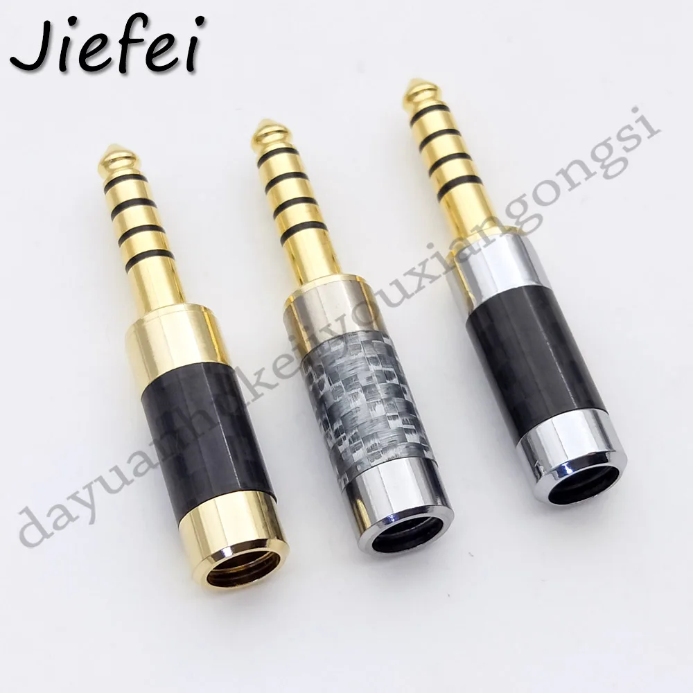50Pcs 4 4mm 5 Pole Gold Plated Copper Earphone Plug Headphone Earphone DIY Plug for PHA 2A TA ZH1ES NW WM1Z NW WM1A adapter