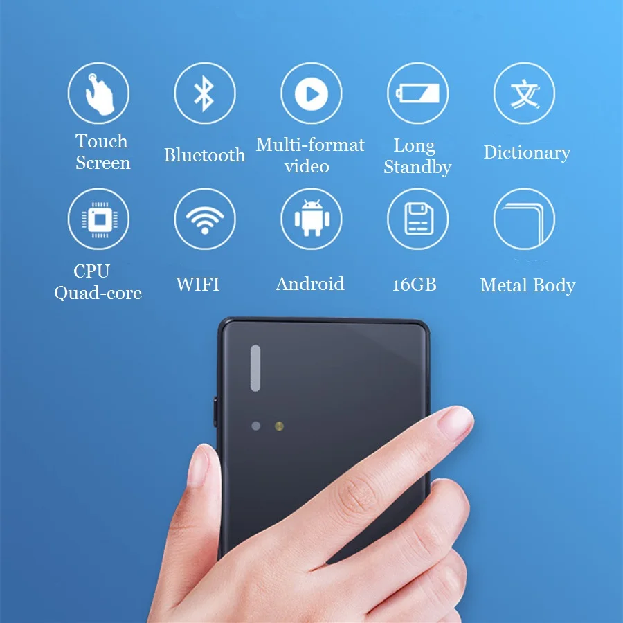New 16GB WIFI Bluetooth MP4 Player Speaker MP3