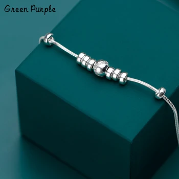 

925 Silver Beads Bracelet Punk Jewelry Charm Bracelet Bijoux Minimalism Bangles Vintage Joyas Boho Silver Bangles for women