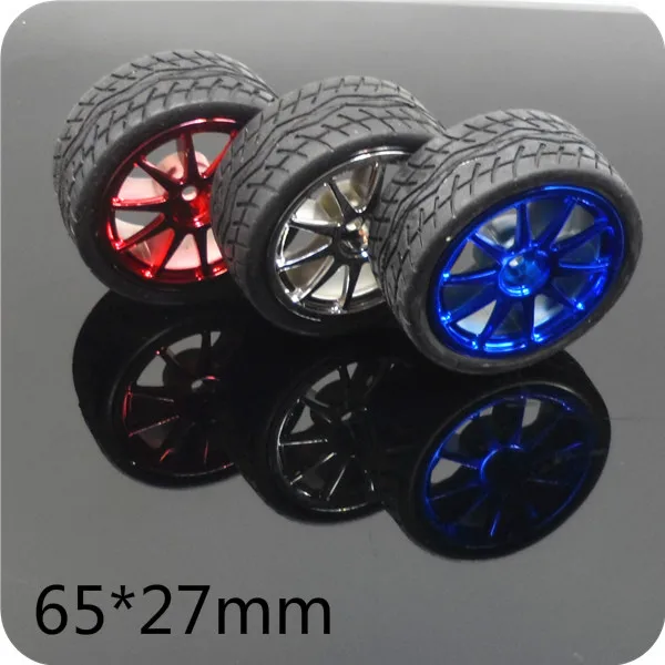 1 шт. салона автомобиля 65*27 мм колеса D65mm резиновые шины + 3/4/5/6/7 шестигранный