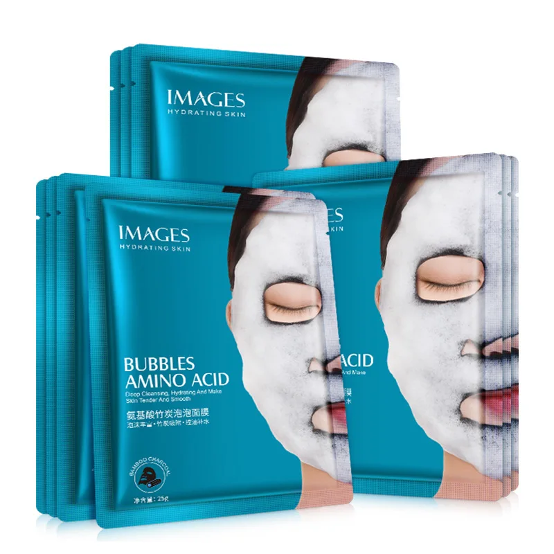 

Oxygen Bubble Sheet Mask Korean Cosmetic Moisturizing Bamboo Charcoal Black Face Mask Facial Whitening Skin Care