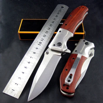 

Survival Folding 57HRC Blade 5Cr18Mov Blade Steel Rosewood Handle Handle Gift hunting knife Utillity Outdoor Tools SDIYABEIZ