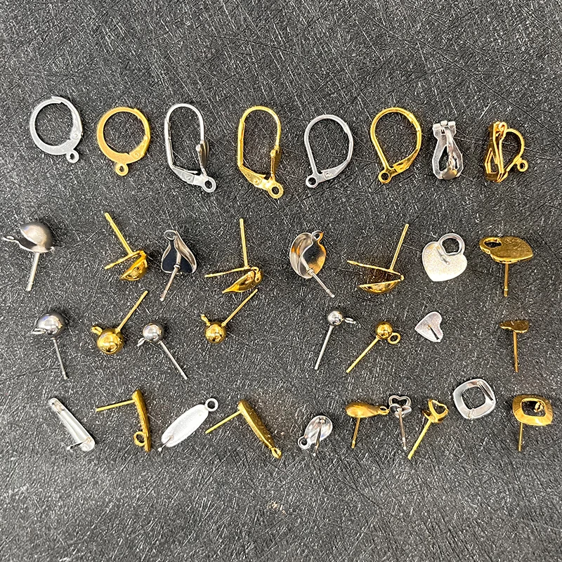 20 Stück Edelstahl Französische Creolen Ohrringe Verschlüsse Haken Beschläge DIY Schmuckherstellung Haken Ohrhaken Ohrring Erkenntnisse Einstellungen Basis