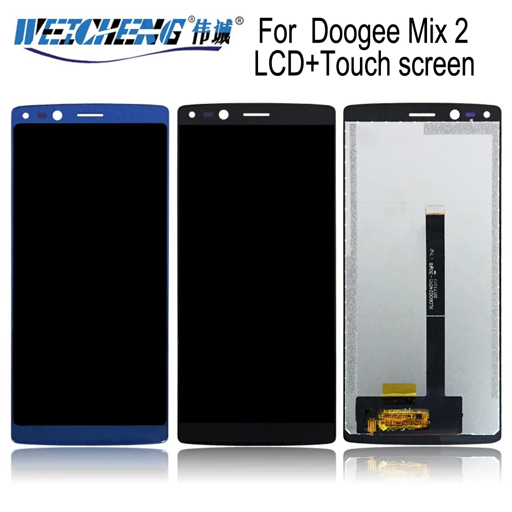 5,99 дюймов WEICHENG Для Doogee Mix 2 ЖК-дисплей и сенсорный экран Для Doogee Mix 2 Аксессуары для мобильных телефонов с инструментами и клеем