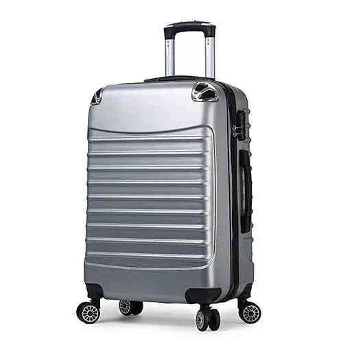 KLQDZMS Новые горячие переноски для мужчин и женщин Путешествия вращающийся багажник на колесах 20/24 дюймов кабин тележки чемодан - Цвет: Silver
