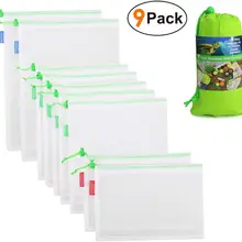 Сумки с логотипом на заказ, сумки, моющиеся, безопасные, экологически чистые, нулевые отходы, прозрачные сетчатые сумки для продуктов