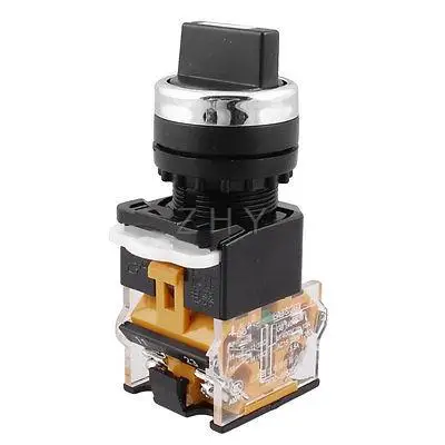 

NO+NC 4 Terminals Rotary Selector Control Push Button Switch Ith 10A Ui 400V
