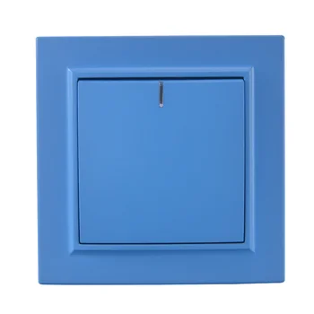 

Light switch 1 gang 1 way with indicator European standard Decorative wall switch 10A 250V legrand Schneider EP-03 Sky Blue